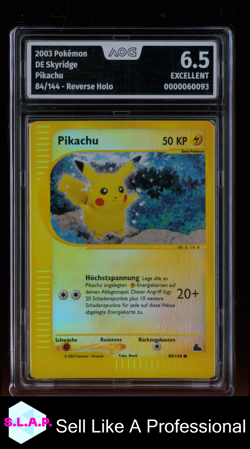 PIKACHU POKEMON 2003 84/144 SKYRIDGE AOG 6.5 - Image 1