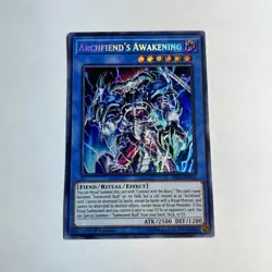 Yugioh TCG Archfiend's Awakening FIGA-EN031 1st Edition Secret Rare - Image 1