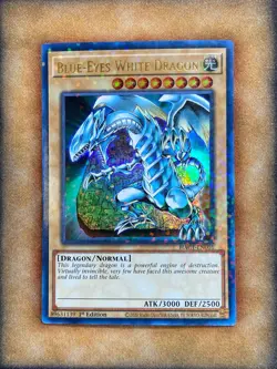 Yugioh Blue-Eyes White Dragon HAC1-EN001 Duel Terminal Ultra Rare 1st Ed NM - Image 1