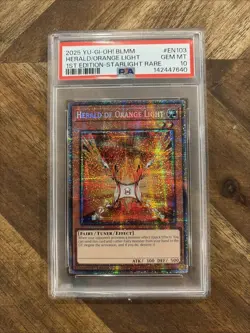 Yu-Gi-Oh! TCG Herald Of Orange Light QCR PSA 10 BLMM-en103 - Image 1