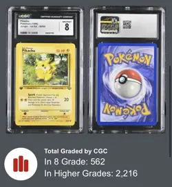 Zapdos 15/62 Fossil 1st Edition Holo Rare 1999 CGC 9 MINT & Pikachu CGC 8 - Image 4