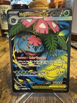 Pokemon TCG Mega Venusaur Ex 155/132 Full Art Mega Evolutions Mint/Near Mint - Image 1