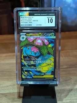 CGC 10 Gem Mint - Mega Venusaur ex 155/132 - Pokemon TCG: Mega Evolution - Image 1