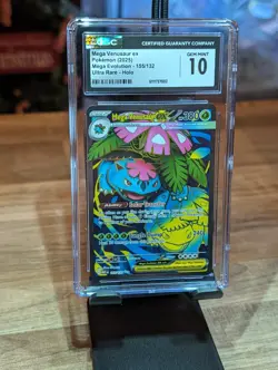 CGC 10 Gem Mint - Mega Venusaur ex 155/132 - Pokemon TCG: Mega Evolution - Image 2