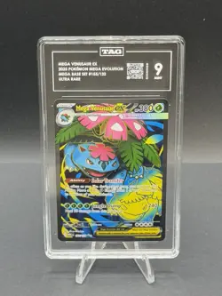 Pokemon TCG- 2025 Mega Venusaur EX 155/132 UR Mega Evolution TAG 9 Mint - Image 1