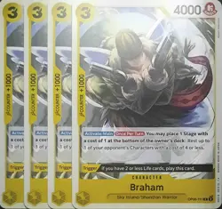 One Piece TCG - 4er Playset - OP06-111 Braham C/EN/NM - Image 1