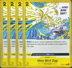 One Piece TCG - 4er Playset - OP05-116 Hino Bird Zap C/EN/NM - Image 1