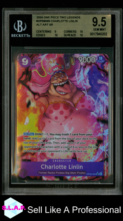 CHARLOTTE LINLIN ALT ART SR 2024 ONE PIECE TWO LEGENDS OP08069 BGS 9.5 - Image 1