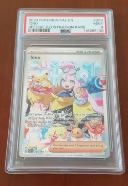 Iono 269/193 Pokemon Paldea Evolved SIR Holo PSA 9 - Image 1