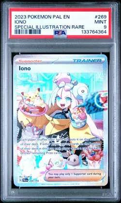 2023 POKEMON PAL EN-PALDEA EVOLVED SPECIAL ILLUSTRATION RARE #269 IONO PSA 9 - Image 1