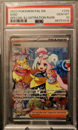 2023 Pokemon Iono Paldea Evolved Special Illustration Rare #269 PSA 10 Gem Mint - Image 1