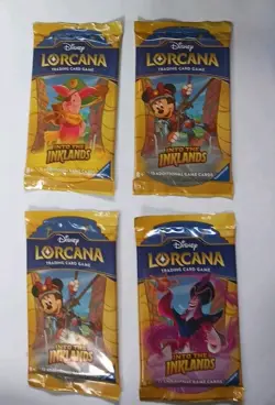 Disney Lorcana: Into the Inklands Trading Card Game - Lot Of 4 Packs Deals! - Image 3