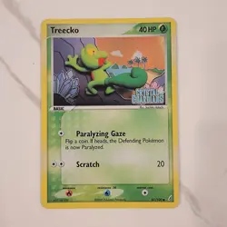 2006 Pokemon Treecko 67/100 - EX Crystal Guardians - Reverse Holo - STAMPED - LP - Image 1
