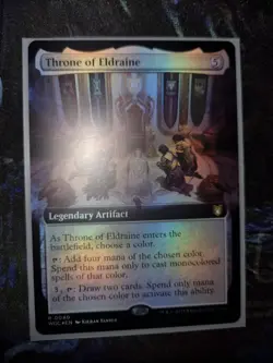 Throne of Eldraine NM EXTENDED ART FOIL WOC WILDS OF ELDRAINE COMMANDER MTG - Image 1