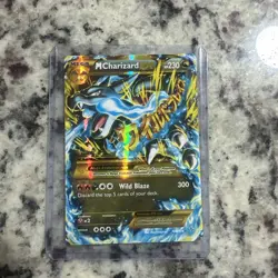 Mega M Charizard EX 108/106 Secret Rare XY Flashfire set Holo Pokemon Card LP-NM - Image 1
