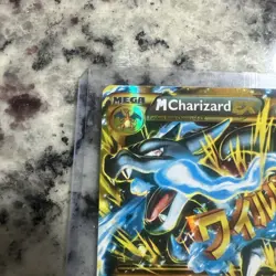 Mega M Charizard EX 108/106 Secret Rare XY Flashfire set Holo Pokemon Card LP-NM - Image 3