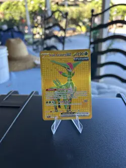 Pokemon Iron Leaves EX Gold Secret Rare Card 213/162 Temporal Forces NM - Image 1