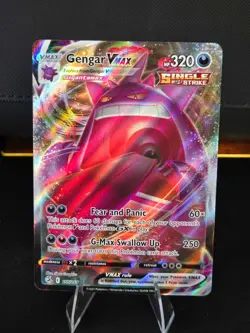 Pokemon Gengar VMAX 157/264 Swsh08: Fusion Strike Holo (NM) - Image 1
