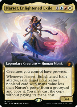 Narset, Enlightened Exile (Extended Art) [March of the Machine: The Aftermath] - Image 1