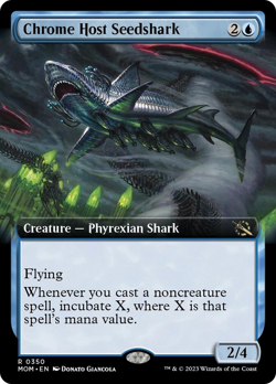 Chrome Host Seedshark (Extended Art) March of the Machine NM ABUGames - Image 1