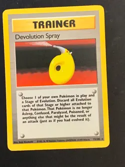 Devolution spray 72/102 Base set set Non Holo Rare Vintage WOTC Pokemon Card - Image 1