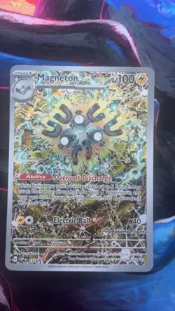 Pokemon TCG Magneton SVP 159 Pokemon Center Stamped Promo NM - Image 1
