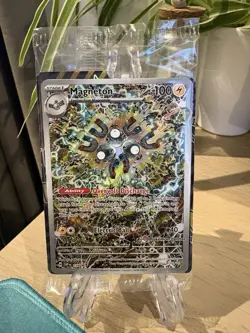 Pokemon TCG Magneton SVP 159 Pokemon Center Stamped & Unstamped Promo - Image 1