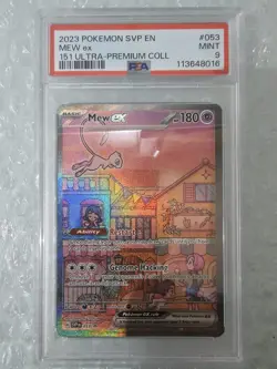 ✨ Mew ex SVP053 151 Special Illustration Promo Pokemon Card PSA 9 ✨ - Image 1