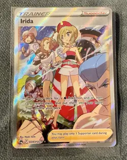 Irida GG63/GG70 Pokemon TCG Crown Zenith Ultra Rare Galarian Gallery Full Art NM - Image 1