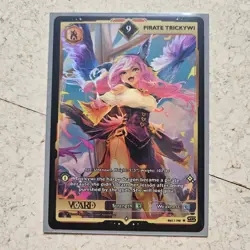 Gamersupps VCard 1st Edition Rising Stars TCG Pirate Trickywi Rare Holo Card - Image 1