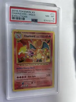 🔥 Charizard 11/108 Holo XY Evolutions PSA 8 Pokemon Card NM 2016 🦄 - Image 3