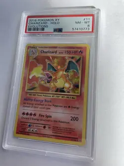 🔥 Charizard 11/108 Holo XY Evolutions PSA 8 Pokemon Card NM 2016 🦄 - Image 4