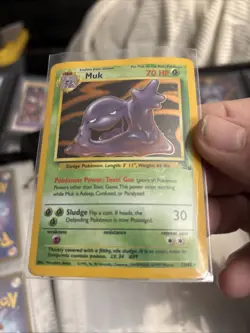 1999 Pokemon TCG Muk #13/62 Fossil Unlimited Holo Card HP C58 - Image 1
