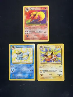 Eeveelutions Pokemon Card Collection Lot Wotc Rares Vintage 1999 - Image 2