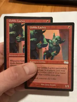 Goblin Lackey Urza's Saga Regular X2 Magic The Gathering MTG LP - Image 1