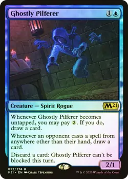 Ghostly Pilferer (NM) Foil #52 Core Set 2021 M21 Rare Magic card MTG - Image 1