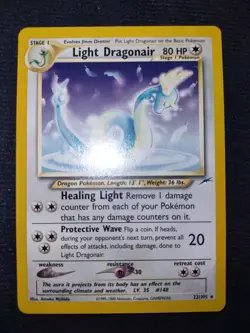 Light Dragonair 22/105 Unlimited Pokemon Trading Card Game Neo Destiny Near Mint - Image 1