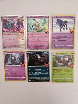 6x Pokemon TCG Card Trick or Trade Bundle - Incl 078/162 037/091 Mimikyu 136/197 - Image 1