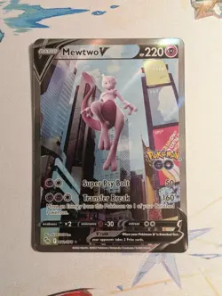 Mewtwo V 72/78 Alternate Full Art Pokemon TCG Pokemon Go 072/078 - Image 1