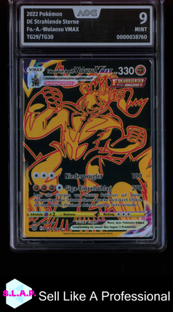 FO.-A.-WULAOSU VMAX POKEMON 2022 TG29/TG30 STRAHLENDE STERNE AOG 9 - Image 1