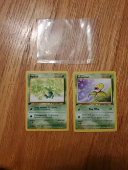 1st Edition Bellsprout And 1st Edition Oddish Pokemon Card NM condition - Image 2