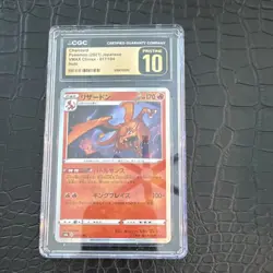 Pokemon Charizard CGC Graded S8b VMAX Climax 017/184 2021 Japanese Holo Stage 2 - Image 1