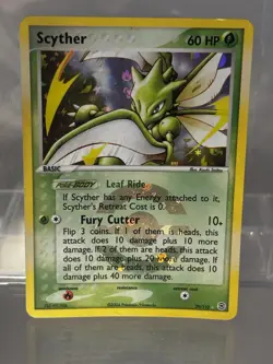 Pokemon Scyther EX FireRed & LeafGreen Reverse Holo Rare 60 HP 29/112 English - Image 1