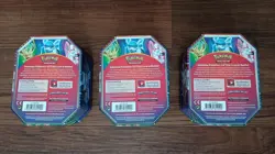 Nintendo Pokemon GX Eevee Evolutions Glaceon Leafeon Sylveon EMPTY TINS Lot - Image 2