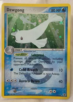 2004 Pokemon EX Fire Red & Leaf Green Dewgong-Reverse Foil #3/112 - Image 1
