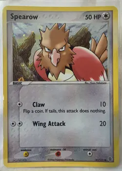 2004 Pokemon EX Fire Red & Leaf Green Spearow-Reverse Foil #81/112 - Image 1