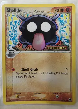 2006 Pokemon EX Dragon Frontiers Shellder-Reverse Foil #63/101 - Image 1