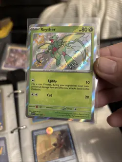 2024 Pokemon SV Paldean Fates PAF EN Scyther #095/091 C68 - Image 1
