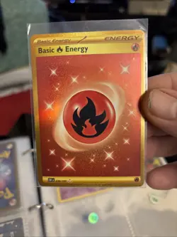 Pokemon TCG Basic Fire Energy Sv03: Obsidian Flames 230/197 Holo Hyper Rare C163 - Image 1