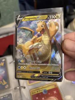 Pokemon Dragonite V Full Art Ultra Rare Holo 049/078 Pokemon GO English TCG C164 - Image 1